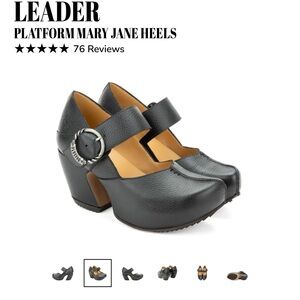 John Fluevog Black Prepare Leader Size 6.5